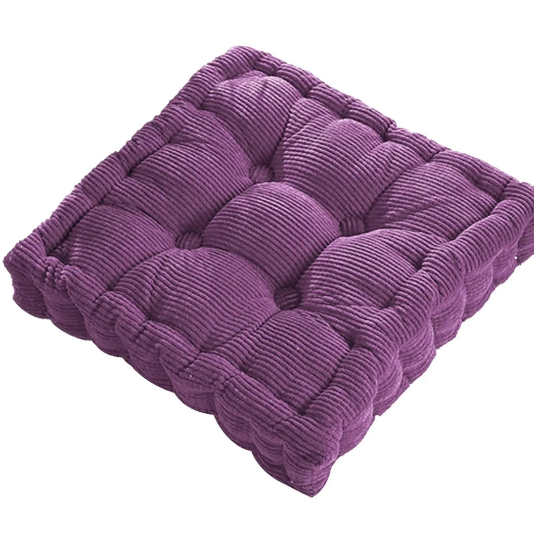 Cordfløyel Meditasjonsgulvpute - Moderne Bomullssete 40x40cm | Skanto