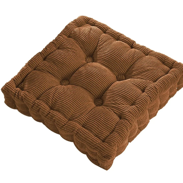 Cordfløyel Meditasjonsgulvpute - Moderne Bomullssete 40x40cm | Skanto