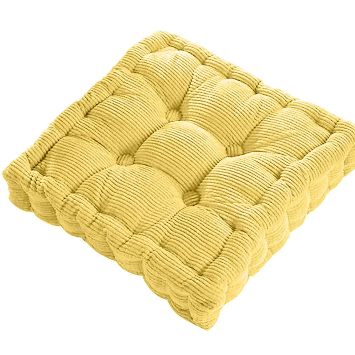 Cordfløyel Meditasjonsgulvpute - Moderne Bomullssete 40x40cm | Skanto