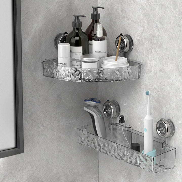 Duschablage mit Saugnapf für die Ecke, Badezimmerregal