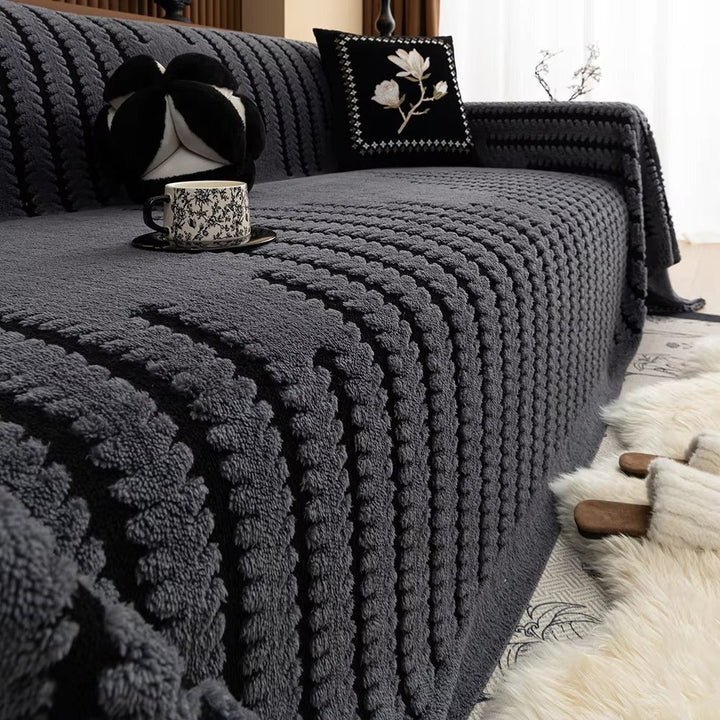 Sofabezug im Vintage-Stil, getuftet, Mikrofaser-Design