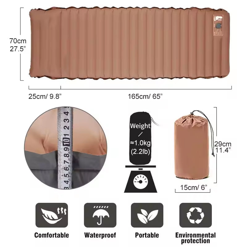 CoziVixy Selvoppblåsende Liggeunderlag 10 cm | Skanto