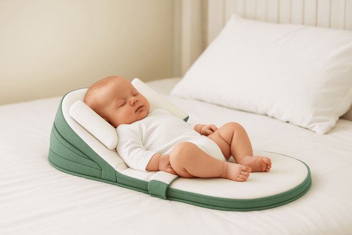 Cozy Cradle Kissen – Seitenschläferstütze med Anti-Reflux-Neigung for Neugeborene