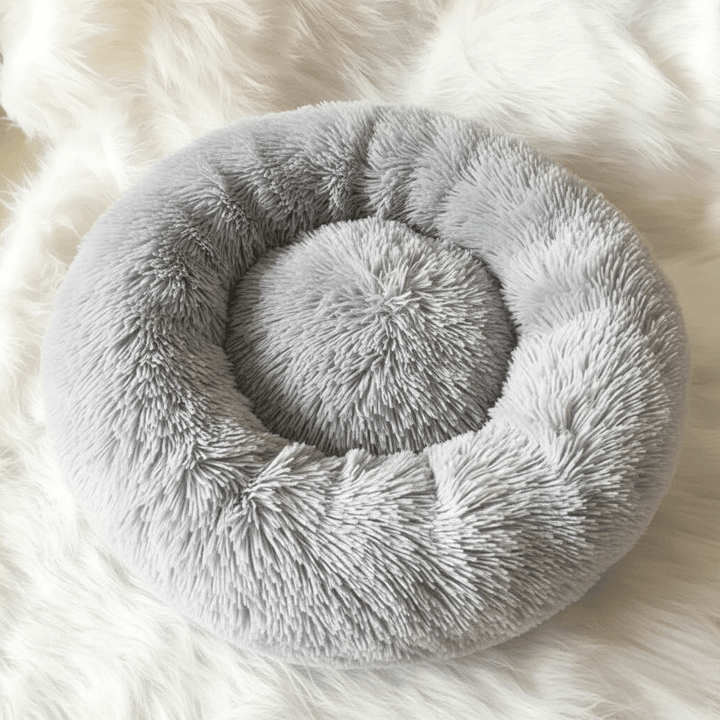 Skanto | COZYPET – Beroligende Hundeseng med Plysj Fuskepels & Avtagbart Trekk