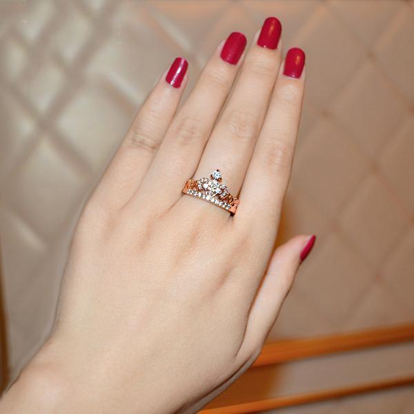 Rose Gold Rundt Kutt Ring | Skanto
