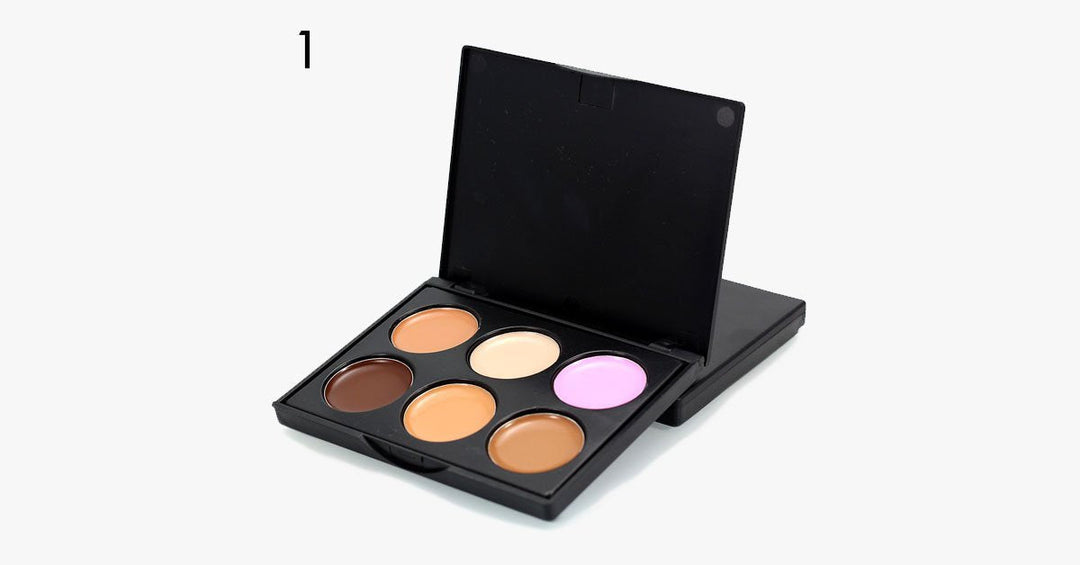 Skanto | 6 Farger Krem Contour Palette – Oppnå god dekning og et sømløst utseende