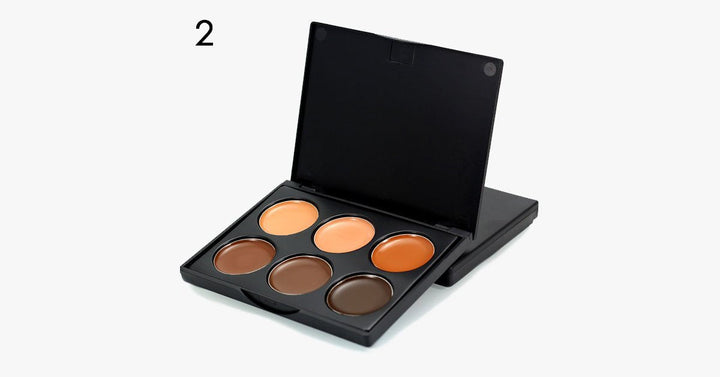 Skanto | 6 Farger Krem Contour Palette – Oppnå god dekning og et sømløst utseende