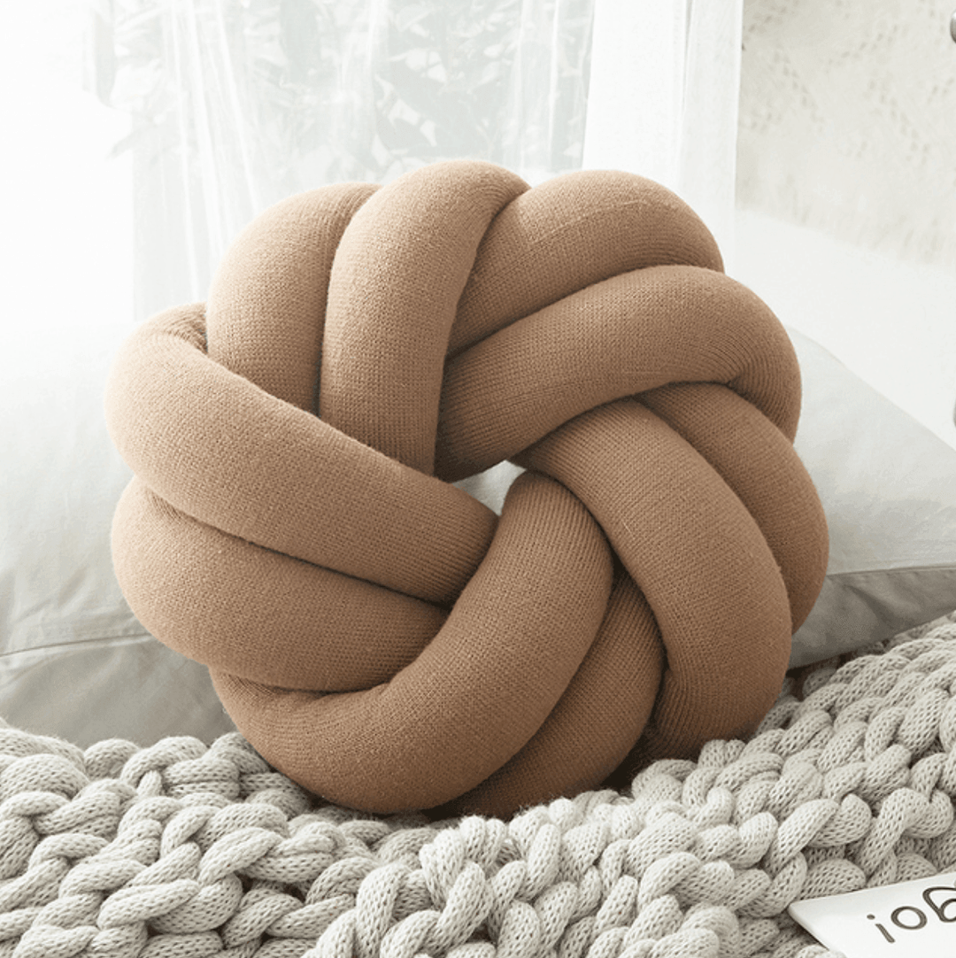 Skanto | Kreativ bomulls knute ball pute