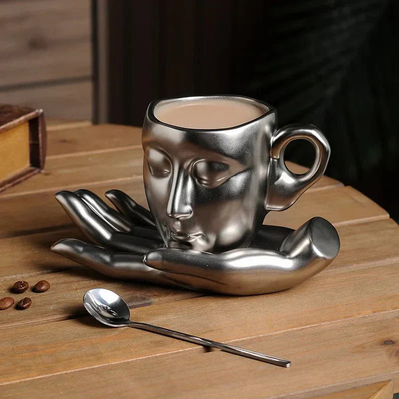 Skanto | Kaffe koppsett med minimalistisk ansiktsform