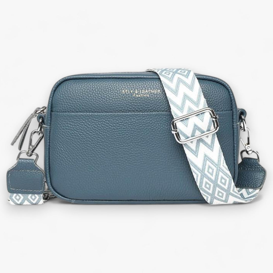 Skanto | Premium lær crossover bag for kvinner - Elegant, sikker og funksjonell hverdag bag