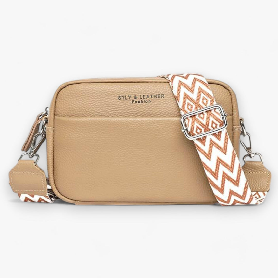 Skanto | Premium lær crossover bag for kvinner - Elegant, sikker og funksjonell hverdag bag
