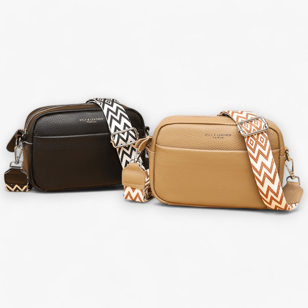 Skanto | Premium lær crossover bag for kvinner - Elegant, sikker og funksjonell hverdag bag