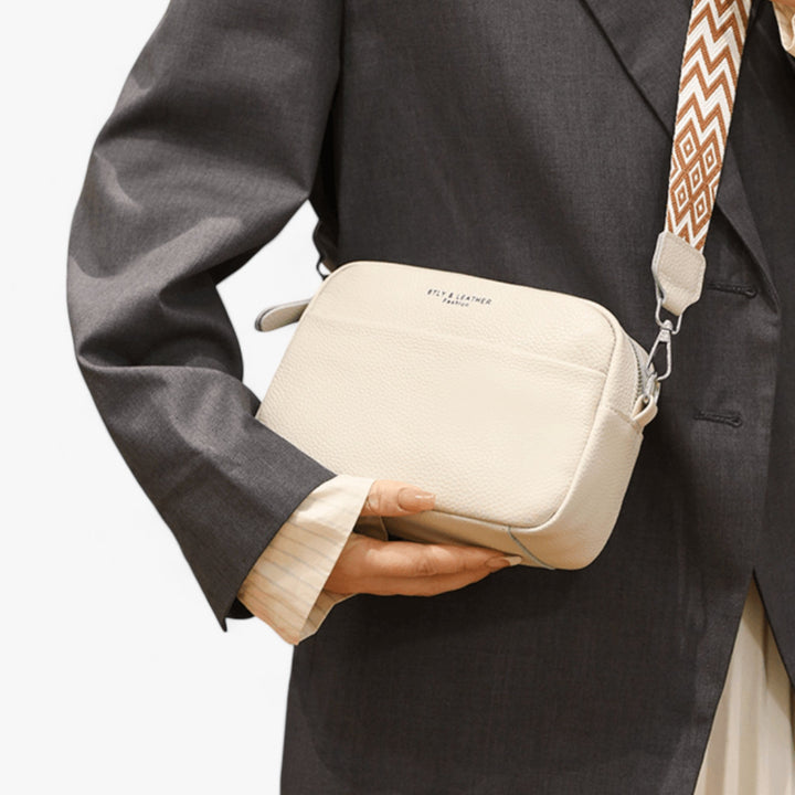 Skanto | Premium lær crossover bag for kvinner - Elegant, sikker og funksjonell hverdag bag