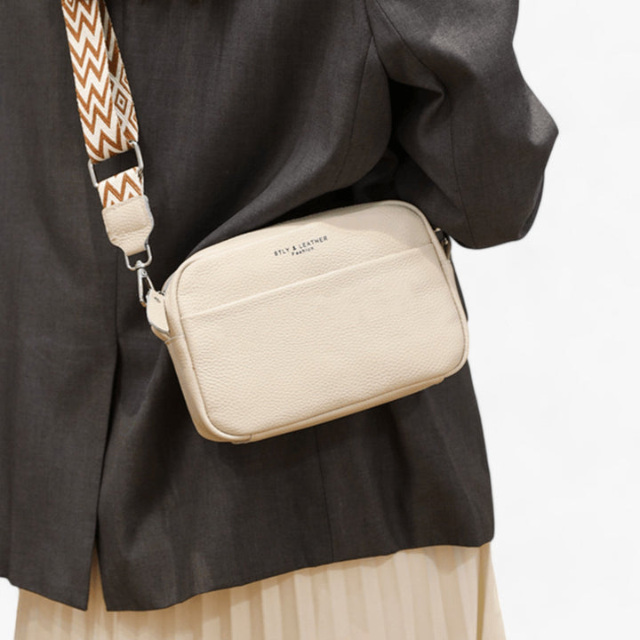 Skanto | Premium lær crossover bag for kvinner - Elegant, sikker og funksjonell hverdag bag