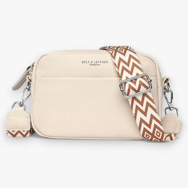 Skanto | Premium lær crossover bag for kvinner - Elegant, sikker og funksjonell hverdag bag