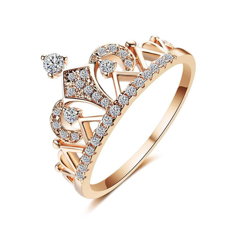 Cubic Zirconia Prinsesse Krone Ring | Skanto