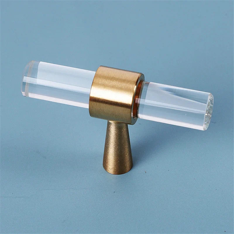 Crystal Cabinet Drawer Handle and Door Knob Small T Bar Handle | Skanto