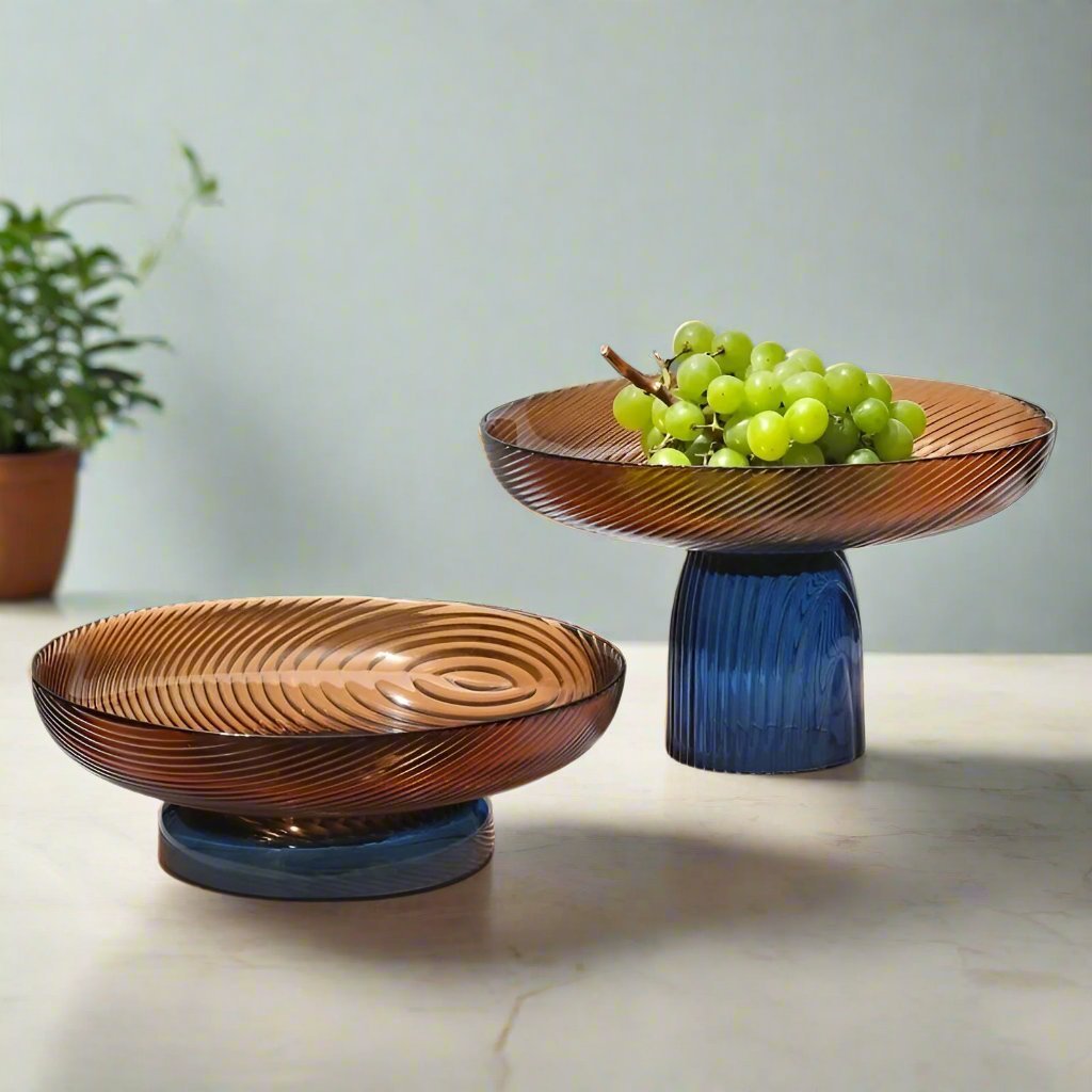 Elegant krystallglass fruktskål for stilfullt hjemmedekor | Skanto