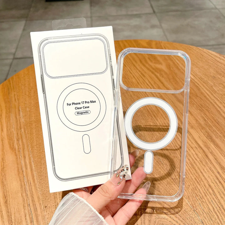 Skanto | CrystalMag – Klar MagSafe-kompatibel deksel for iPhone 11-17-serien