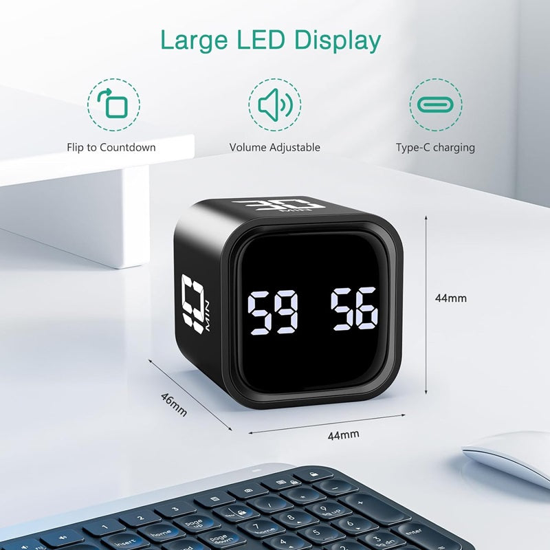 Intelligent Würfeltimer med Schwerkraftsensor og LED-lyse