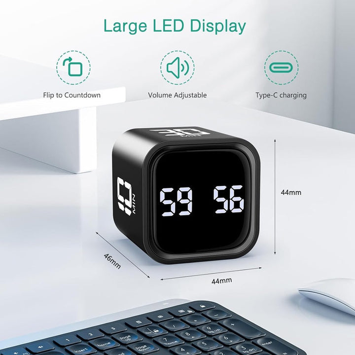 Intelligent Würfeltimer med Schwerkraftsensor og LED-lyse