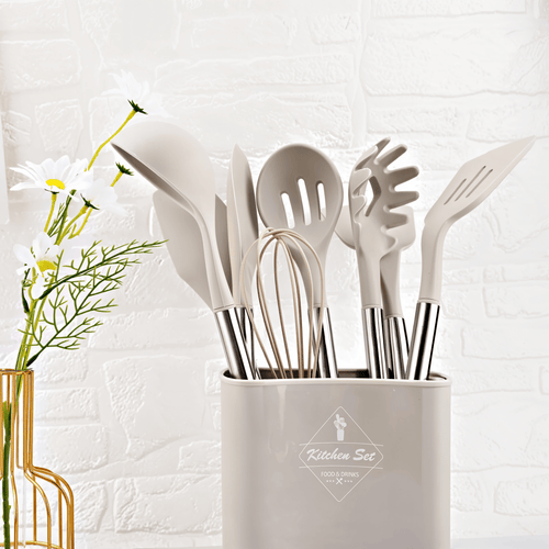 Skanto | MEALMAKER SET – 12-delt silikon kjøkkenverktøy samling for non-stick matlaging