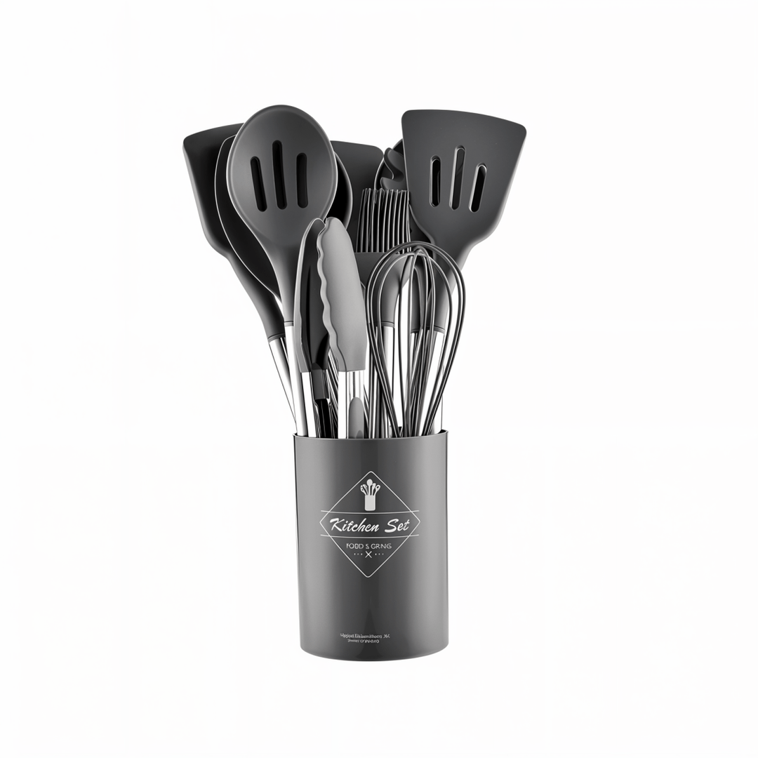 Skanto | MEALMAKER SET – 12-delt silikon kjøkkenverktøy samling for non-stick matlaging