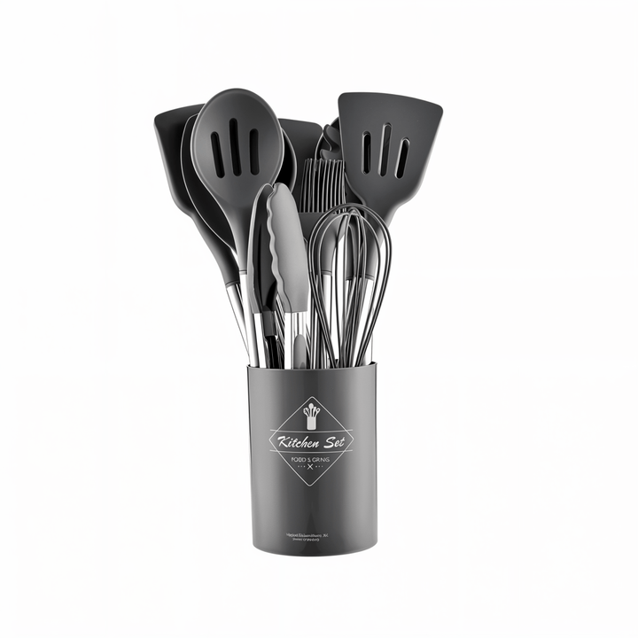 Skanto | MEALMAKER SET – 12-delt silikon kjøkkenverktøy samling for non-stick matlaging