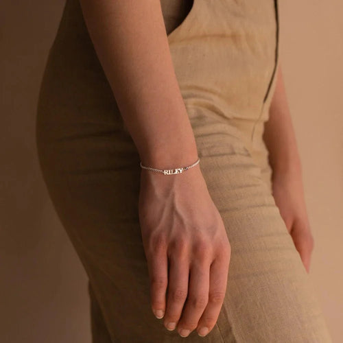 Skanto | Tilpasset Navn Kjede Armbånd