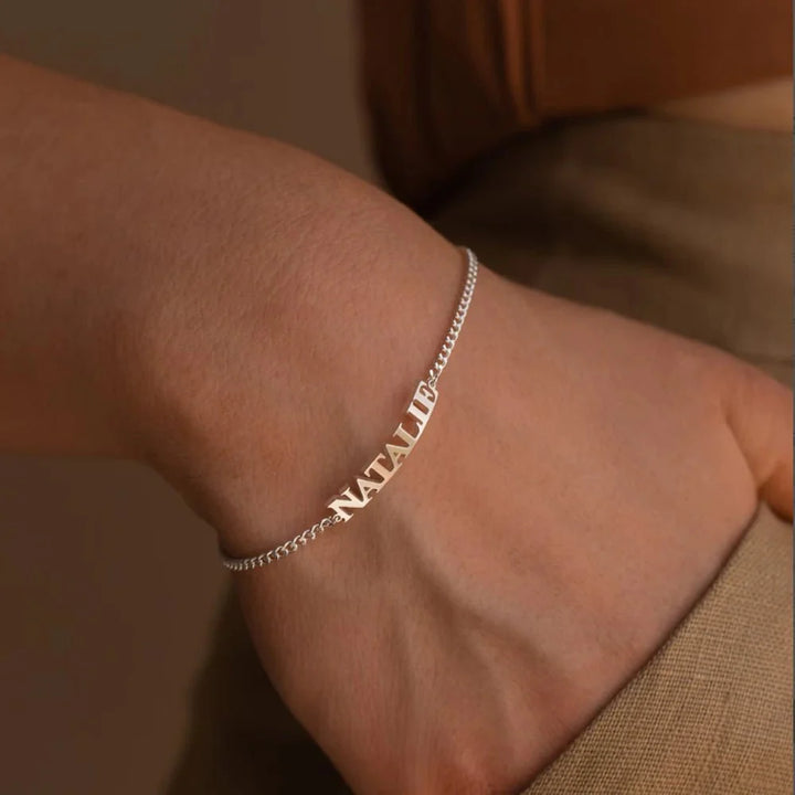 Skanto | Tilpasset Navn Kjede Armbånd