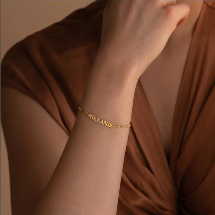 Skanto | Tilpasset Navn Kjede Armbånd