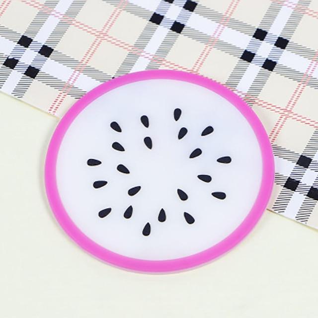 Søt Frukt Design Silikon Coaster Kopp Holder Kaffetilbehør | Skanto