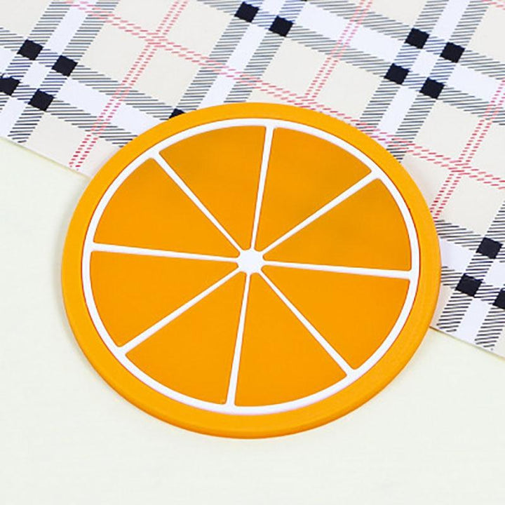 Søt Frukt Design Silikon Coaster Kopp Holder Kaffetilbehør | Skanto