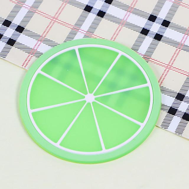 Søt Frukt Design Silikon Coaster Kopp Holder Kaffetilbehør | Skanto