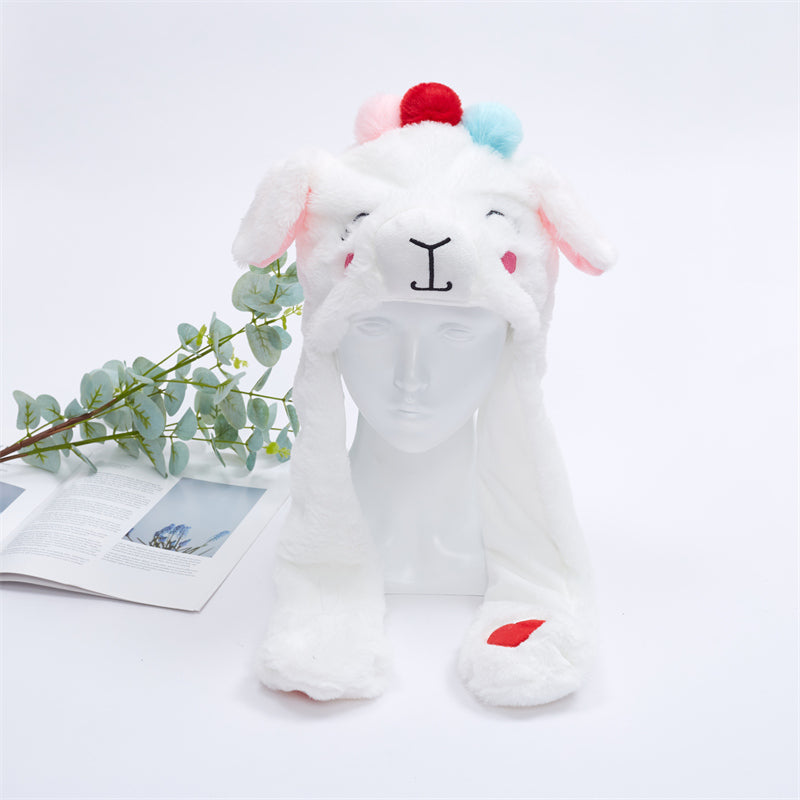 Skanto | BunnyBounce Plush Hat med bevegelige ører for barn og voksne