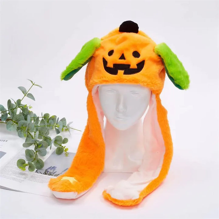 Skanto | BunnyBounce Plush Hat med bevegelige ører for barn og voksne