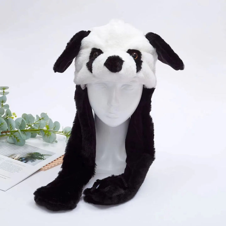 Skanto | BunnyBounce Plush Hat med bevegelige ører for barn og voksne