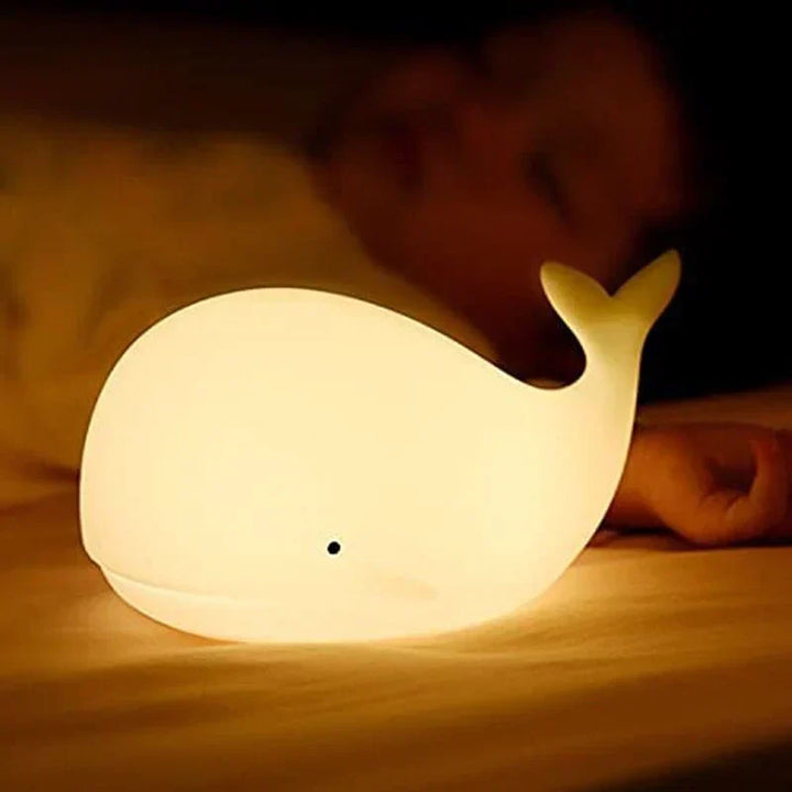 Skanto | Søt Hval Nattlampe med Fargeendring - GlowWhale