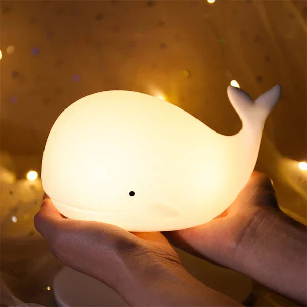 Skanto | Søt Hval Nattlampe med Fargeendring - GlowWhale