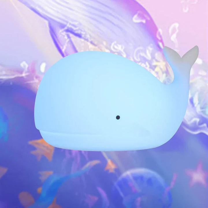 Skanto | Søt Hval Nattlampe med Fargeendring - GlowWhale