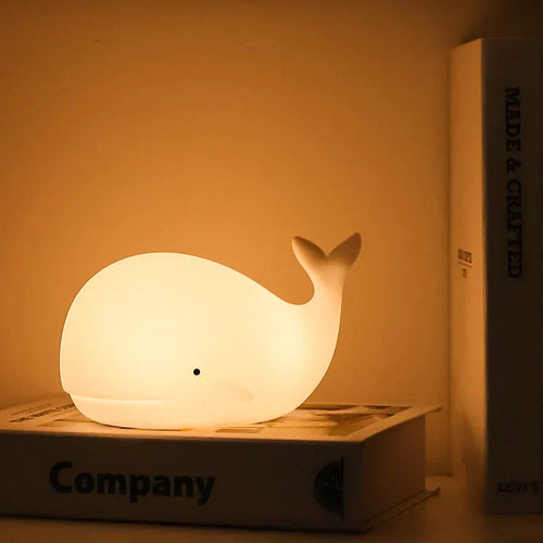 Skanto | Søt Hval Nattlampe med Fargeendring - GlowWhale