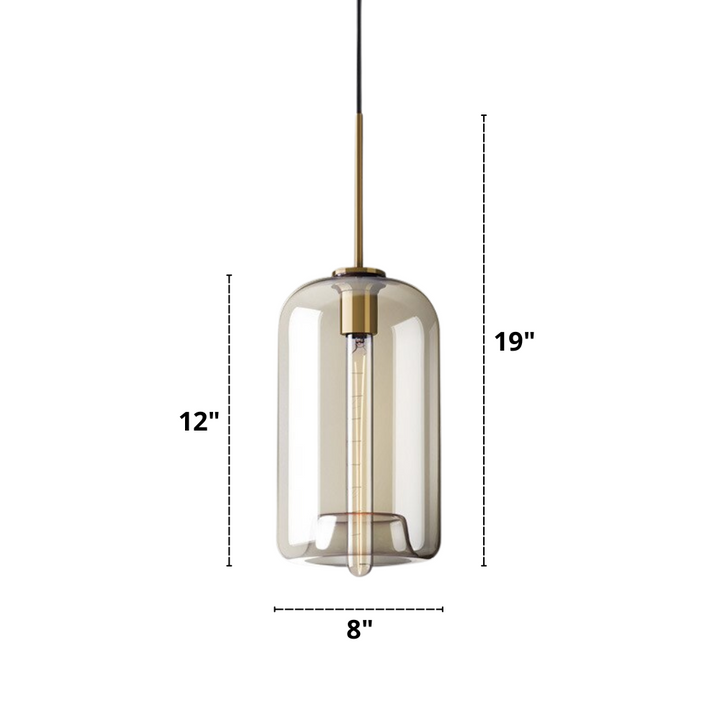 Moderne hengelamper i glass