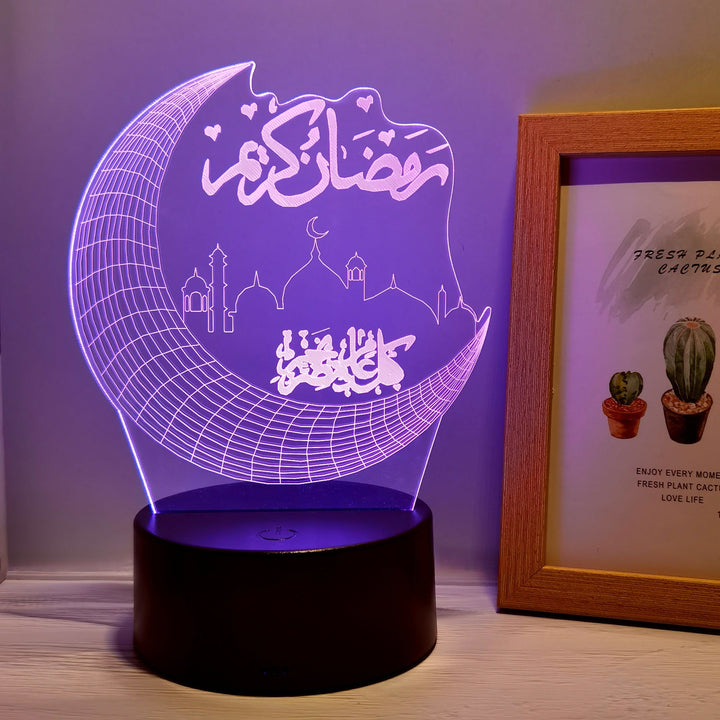 MoonPalace - 3D Farge Kveldslampe Touch Skanto