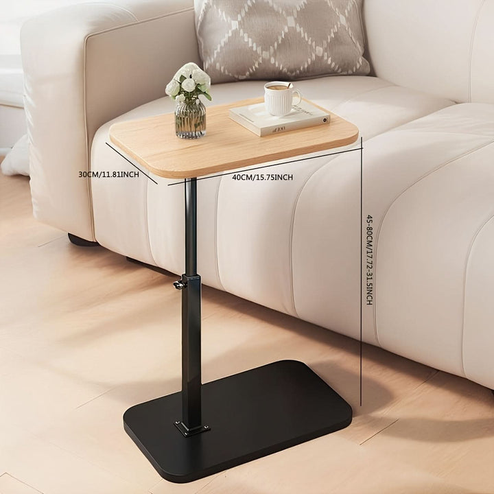 Skanto | Justerbart Sidebord – Tre & Metall for Sofa eller Seng