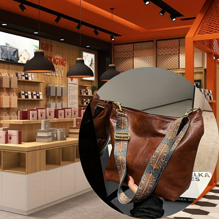 Skanto | CityPure PU Messengerbag – Hvit Urban Skulderveske med Glidelås