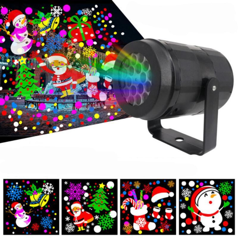 Skanto | LED juleprojektor snøfnugg lysshow – Vanntett utendørslampe med 16 mønstre