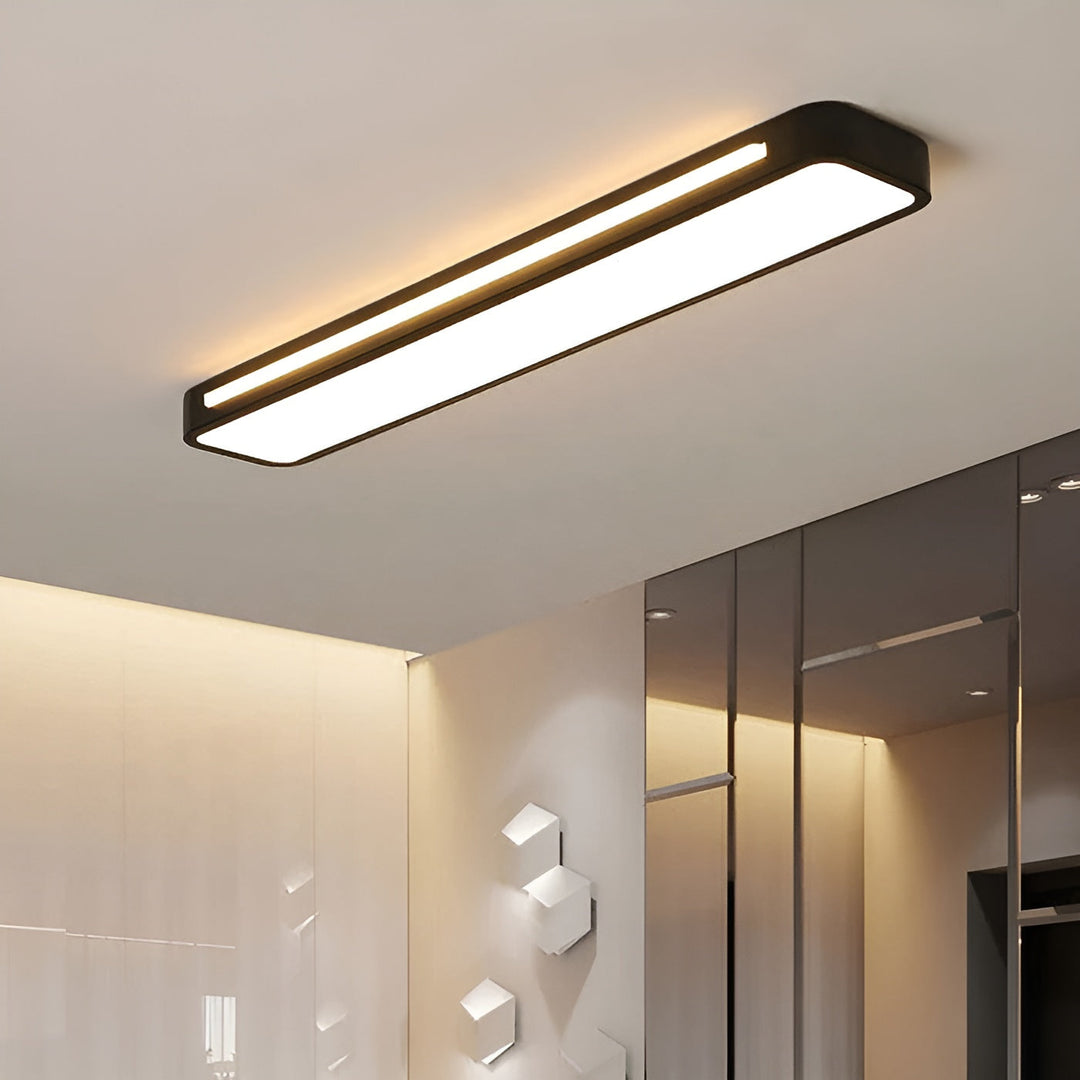 Rektangulær taklampe – Rene linjer og moderne design | Perfekt for stue og spisestue
