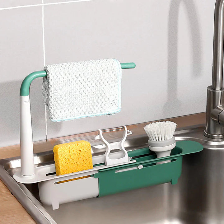Skanto | 27SinkRack — Forvandl vasken din til et skinnende rent organiseringsunder uten boring!