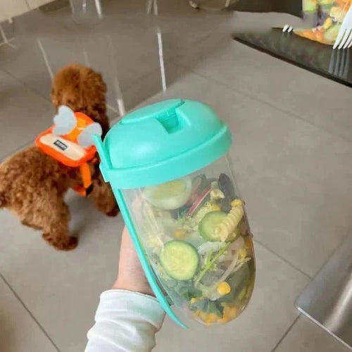 Skanto | Salatbeholder - Takeaway-salat - Praktisk og stilfull - Ideell for travle mennesker