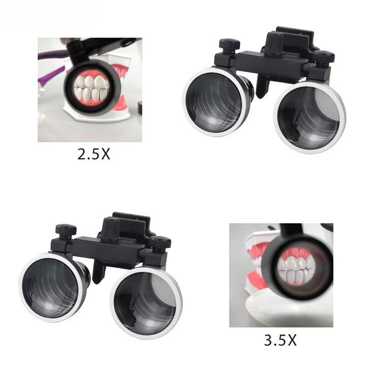 Skanto | Presisjons tannlege forstørrelsesglass med belagte optiske linser 2.5X & 3.5X
